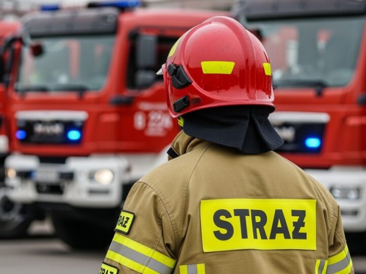 Strażacy z Beska w akcji: symulacja pożaru hali produkcyjnej z ewakuacją poszkodowanego