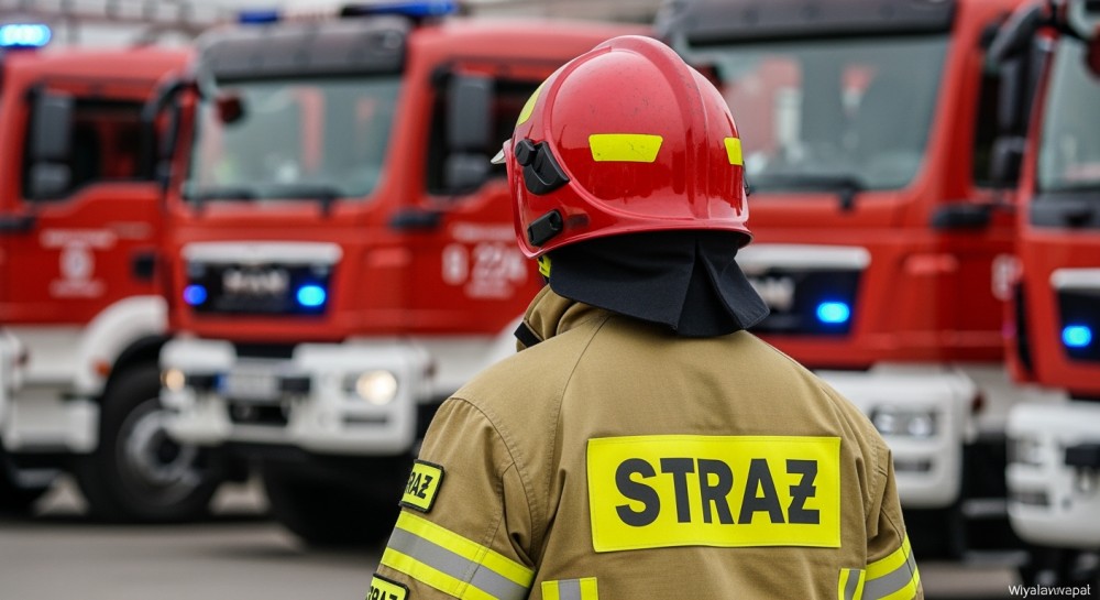 Strażacy z Beska w akcji: symulacja pożaru hali produkcyjnej z ewakuacją poszkodowanego