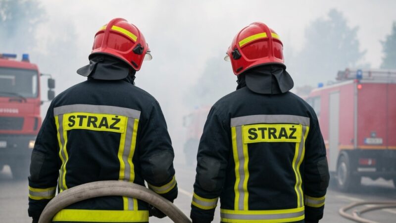 Podwójne wyzwania dla strażaków w Zagórzu: Pożar i szybka interwencja