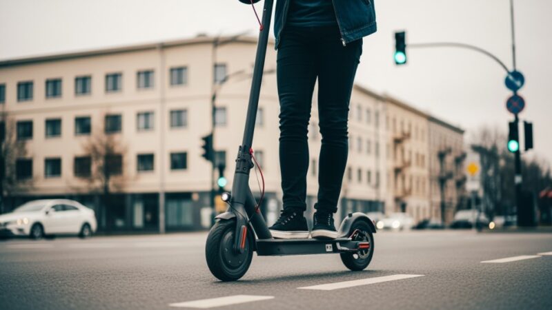 Pijany na hulajnodze: niebezpieczny upadek w Zagórzu