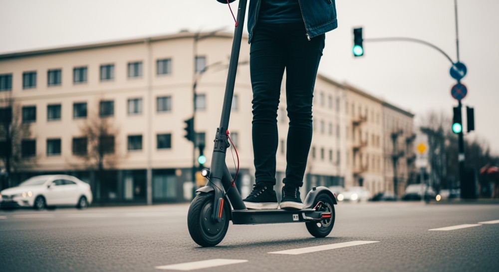 Pijany na hulajnodze: niebezpieczny upadek w Zagórzu