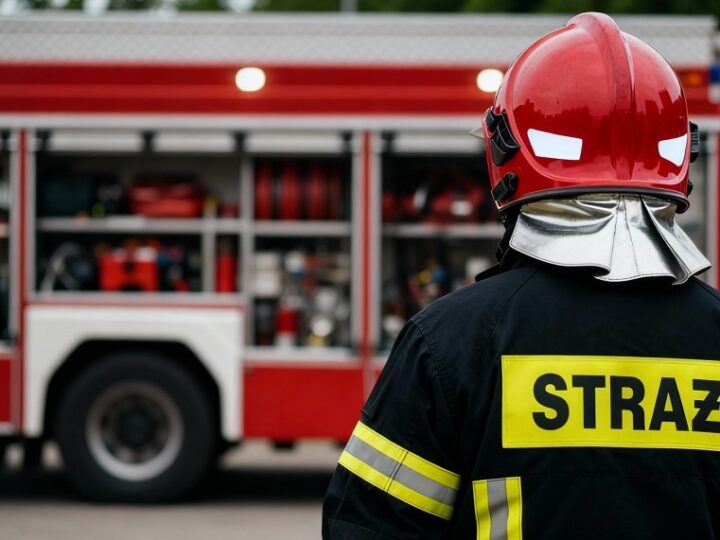 Chuligański wypadek drogowym: błyskawiczna interwencja OSP Besko!