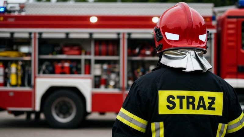 Chuligański wypadek drogowym: błyskawiczna interwencja OSP Besko!